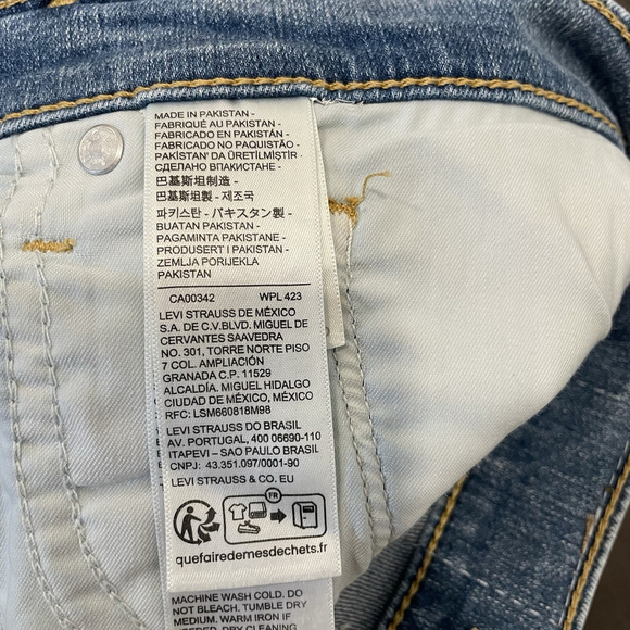 LEVI'S 314 Shaping Straight Stellar Stretch Jeans Womens Mid Rise Size 22w NWT - Picture 6 of 8